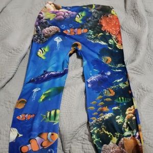 Coral reef leggings